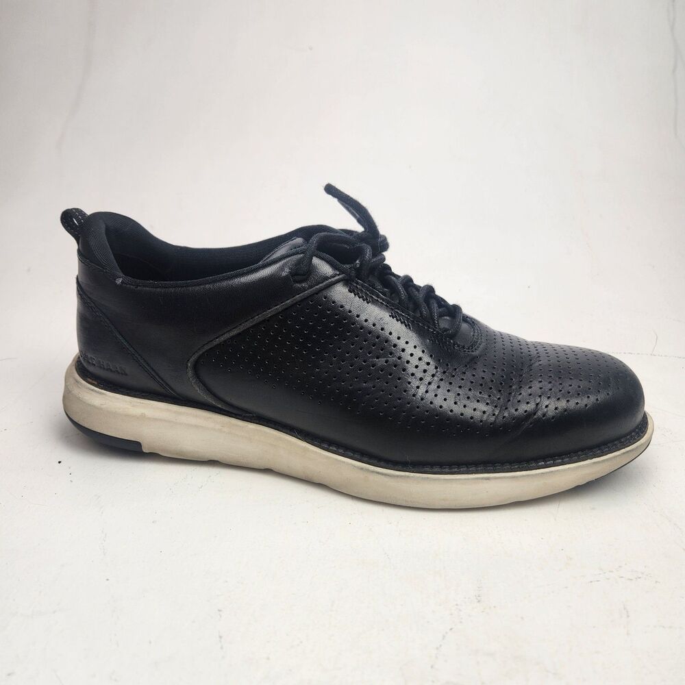 Cole Haan Men's Grand Atlantic Perforated Oxford in Black Size 9.5 M Sneakers